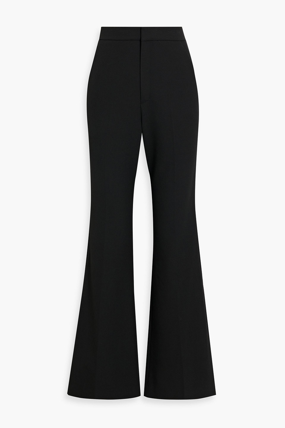A.l.c Sophie Ii Satin-trimmed Twill Flared Pants In Black