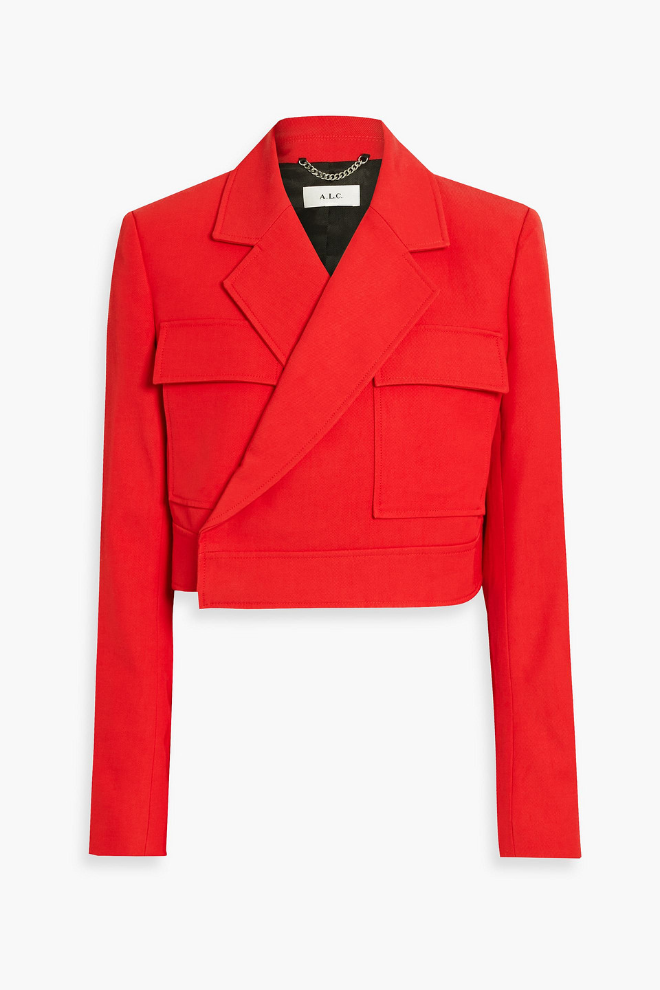 A.l.c Reeve Asymmetric Utility Jacket In Red