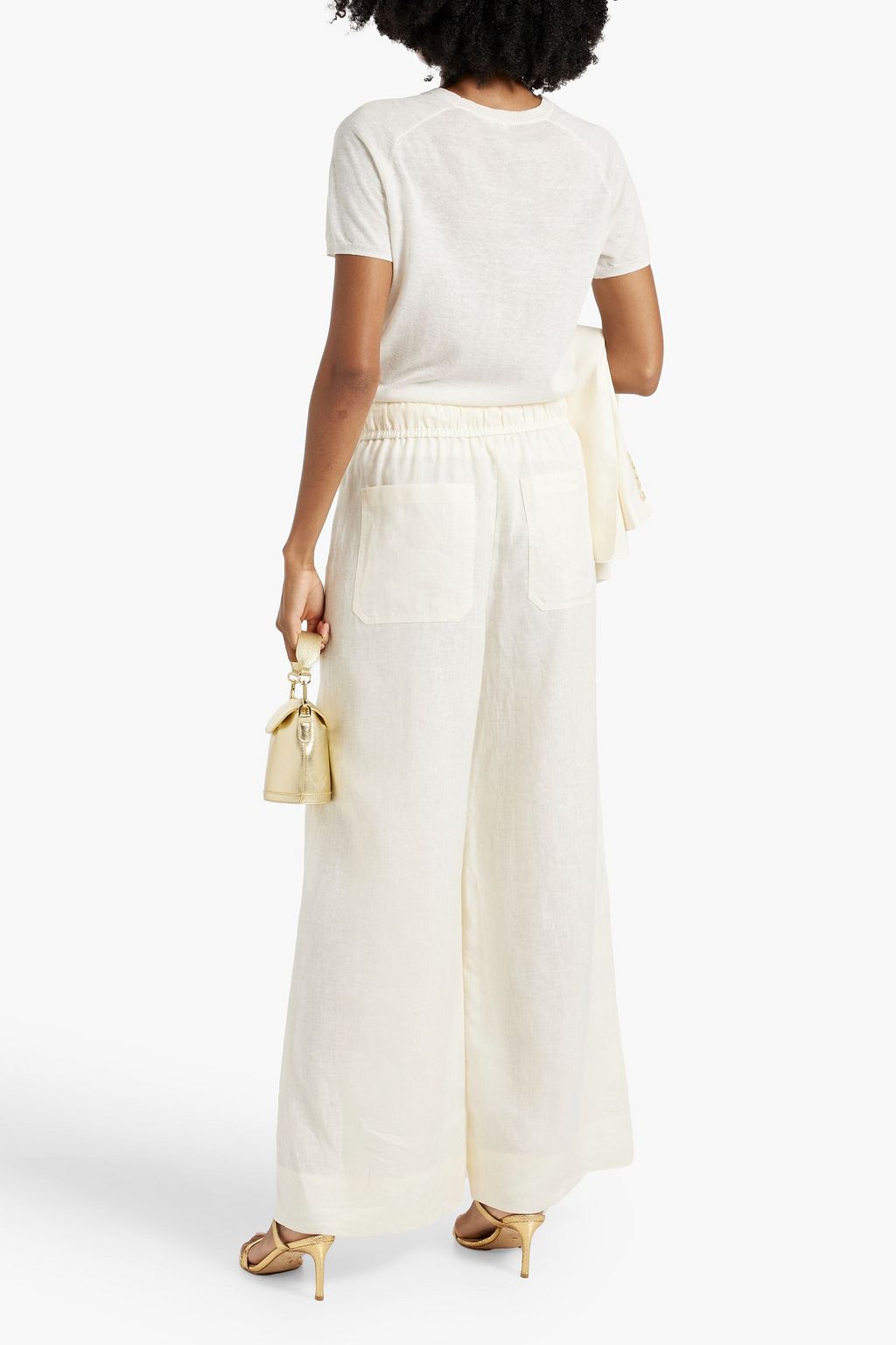 A.L.C. Naomi linen wide-leg pants