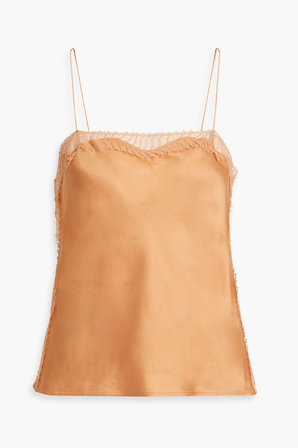 A.l.c Sandy Lace-trimmed Satin Camisole In Orange