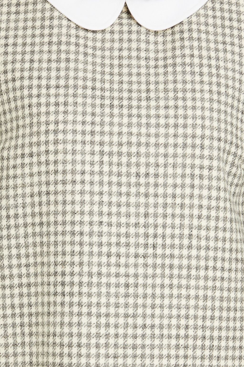 THOM BROWNE Gingham brushed wool-felt mini dress