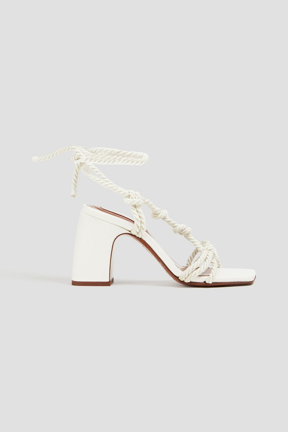 Knotted cord sandals
