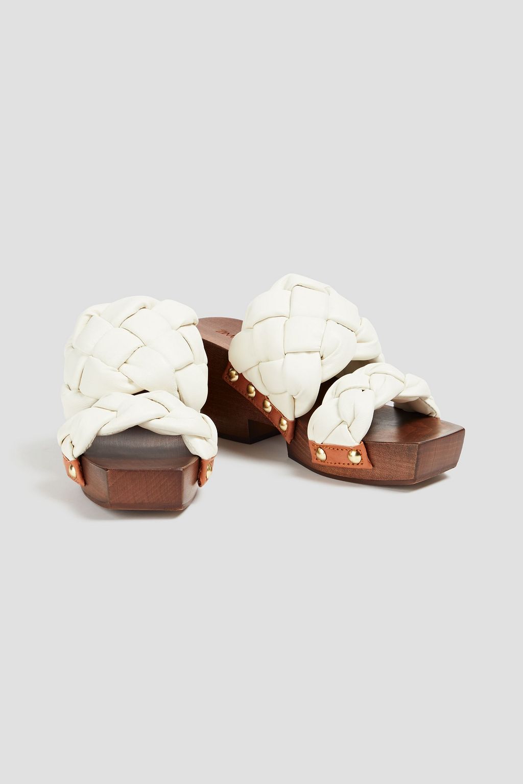ZIMMERMANN Woven leather platform clogs