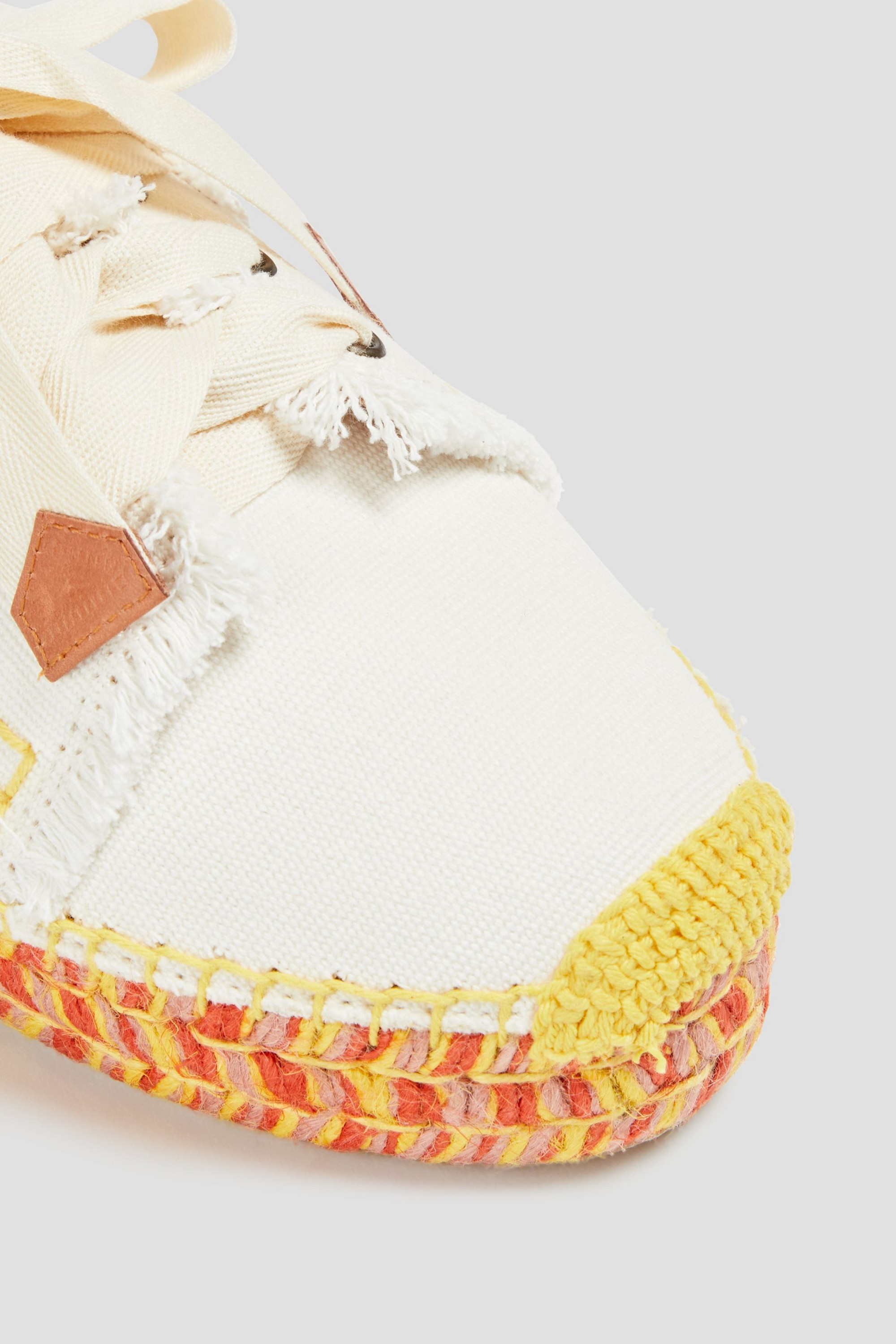 Zimmermann Lace-up canvas platform espadrilles thumbnail