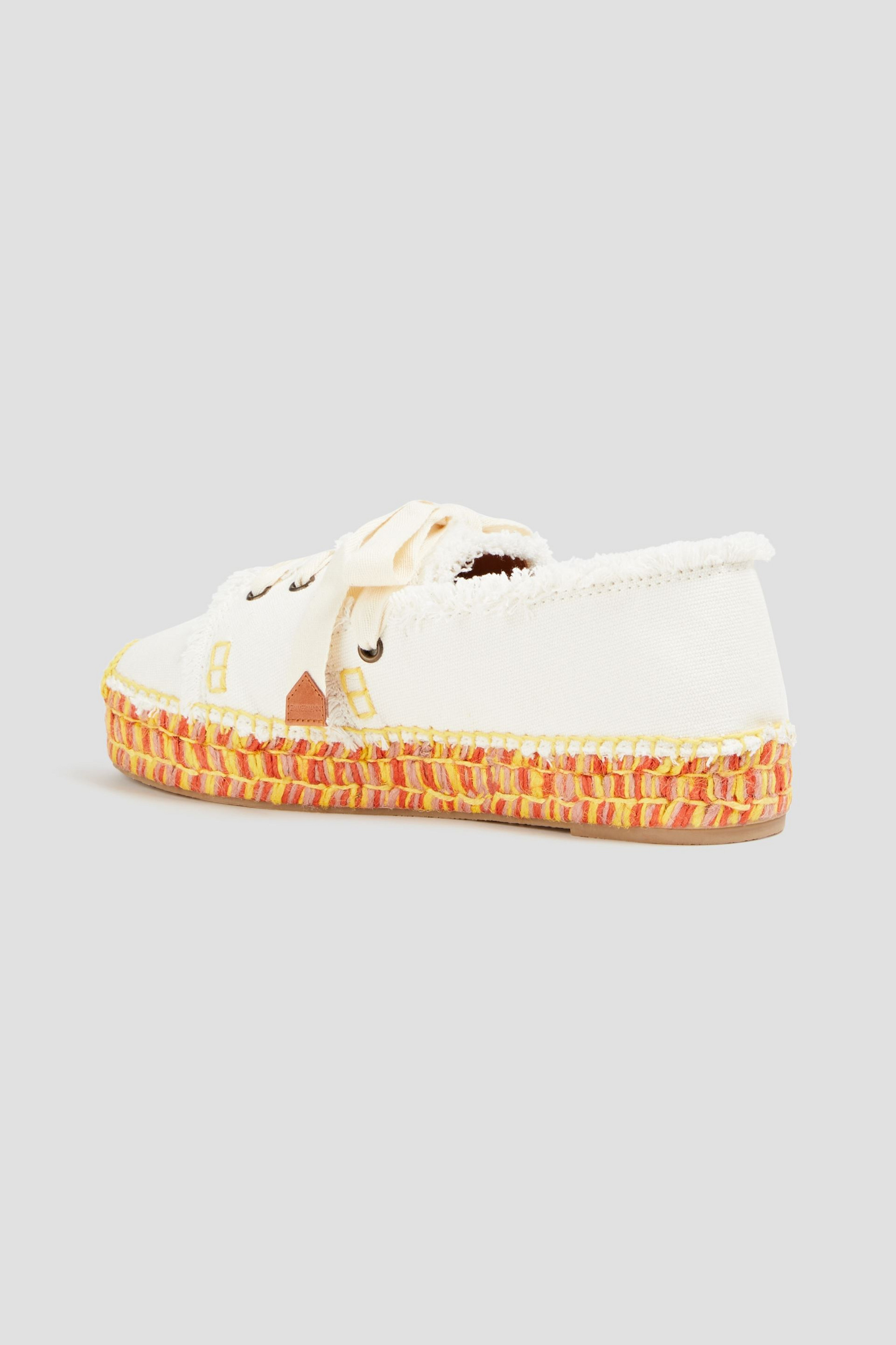 Zimmermann Lace-up canvas platform espadrilles thumbnail