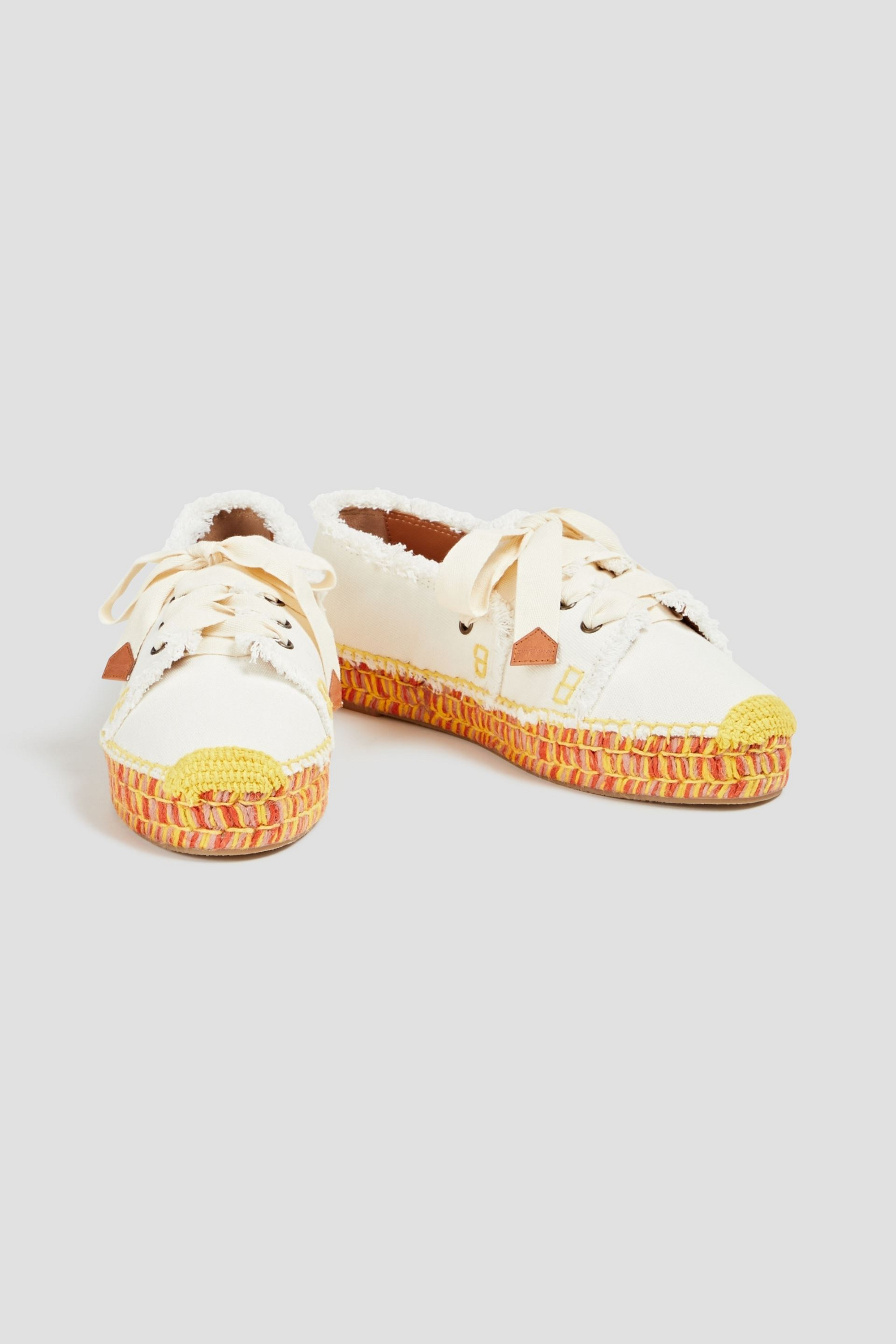 Zimmermann Lace-up canvas platform espadrilles thumbnail