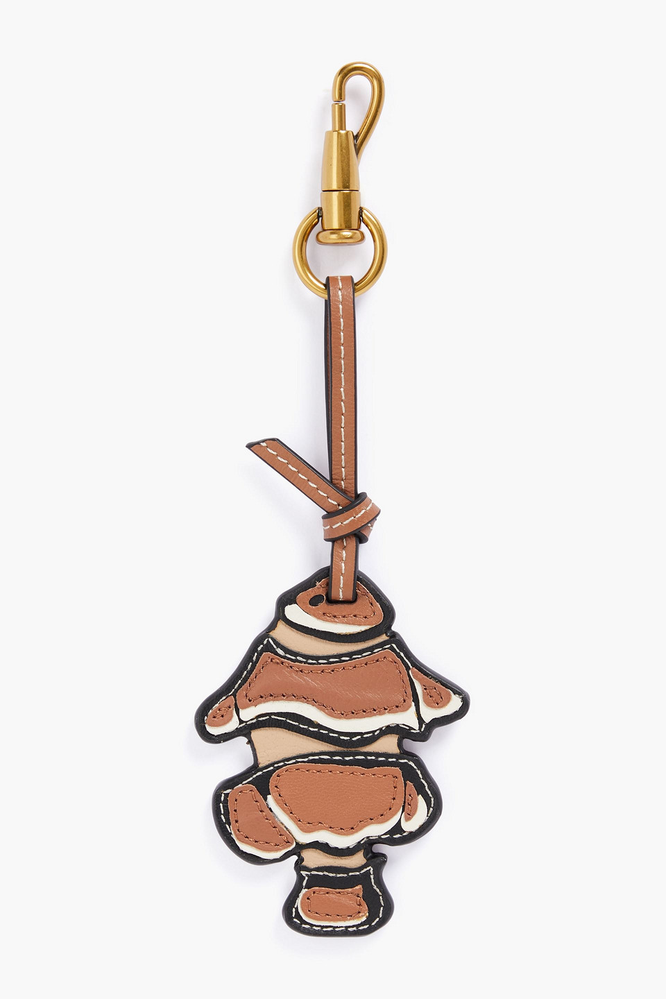 Zimmermann Leather Keychain In Hellbraun