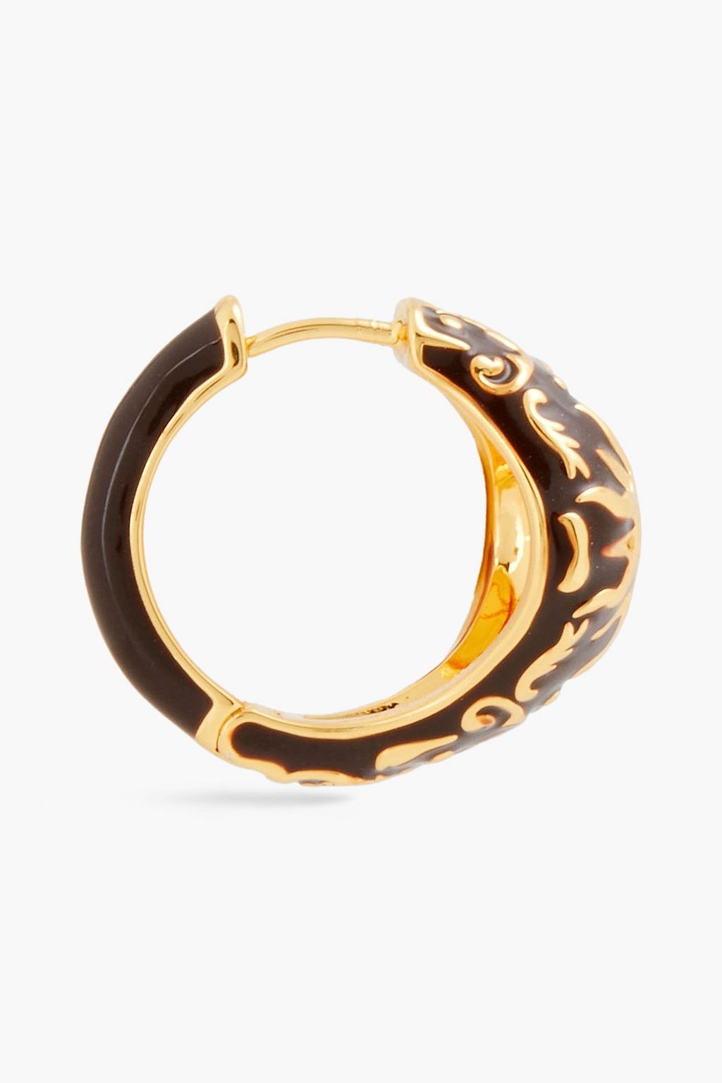 ZIMMERMANN Gold-tone, crystal and enamel single earring