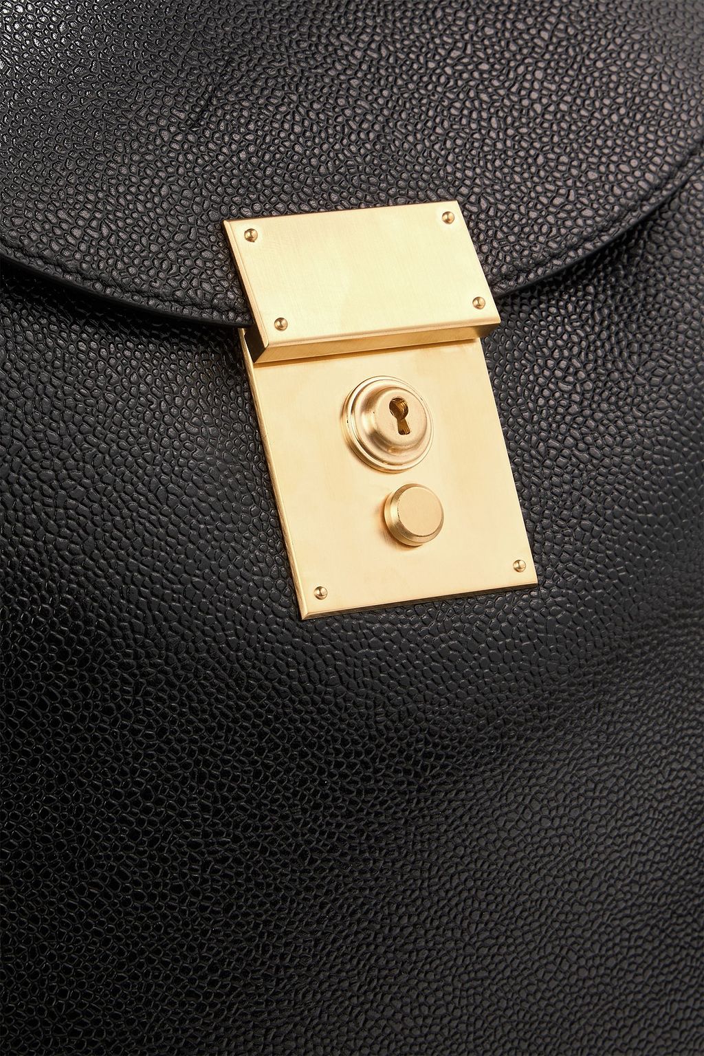 THOM BROWNE Convertible pebbled-leather backpack