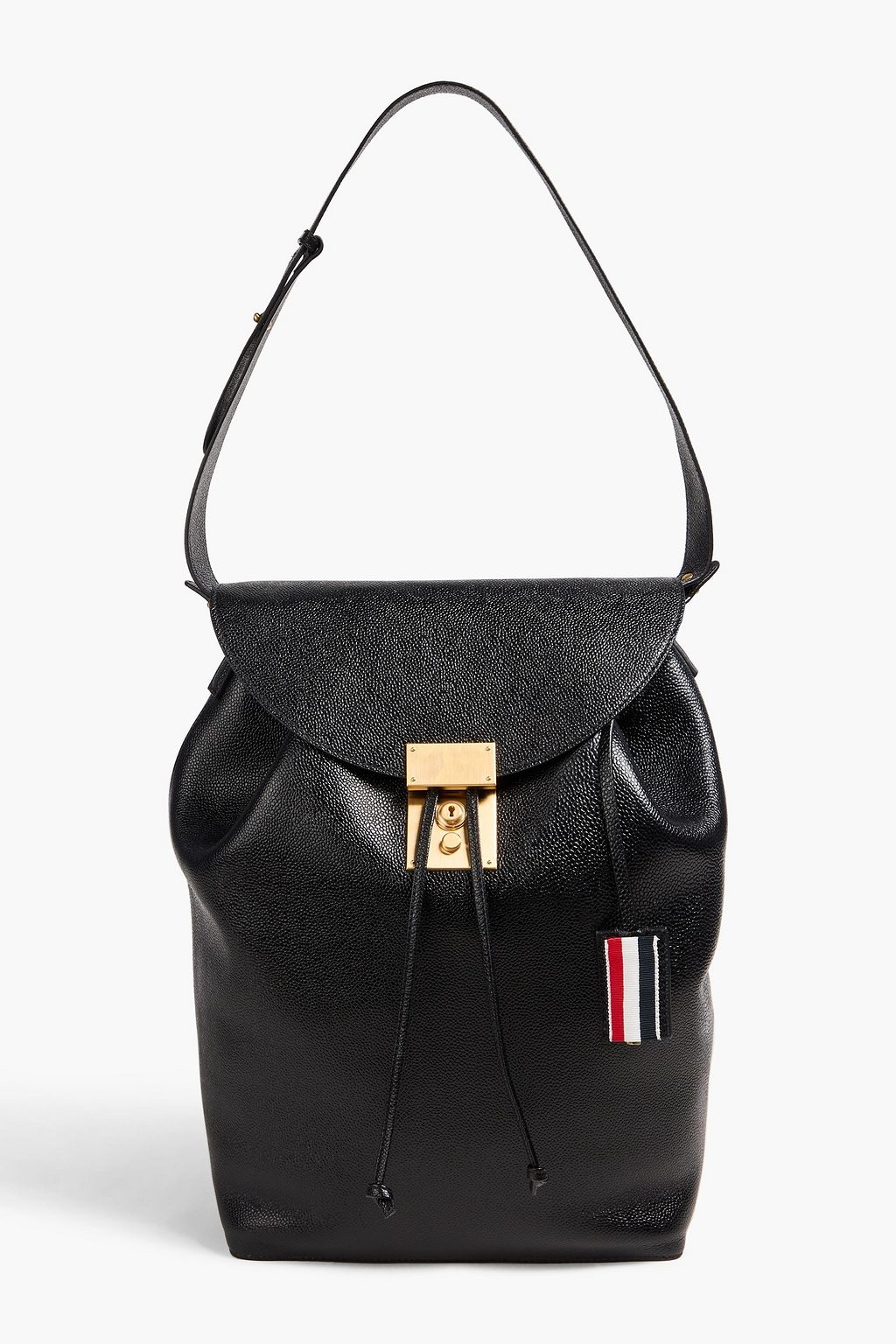 THOM BROWNE Convertible pebbled-leather backpack