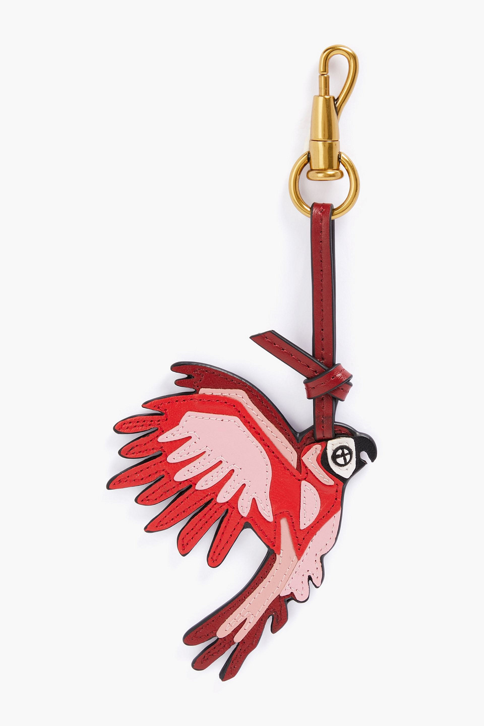 Zimmermann Leather Keychain In Weinrot