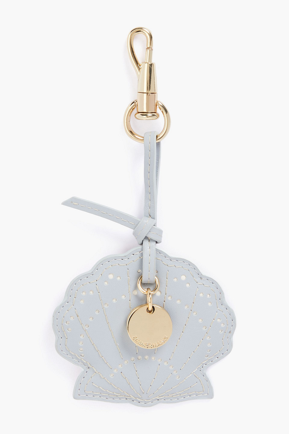 Zimmermann Leather Keychain In Himmelblau