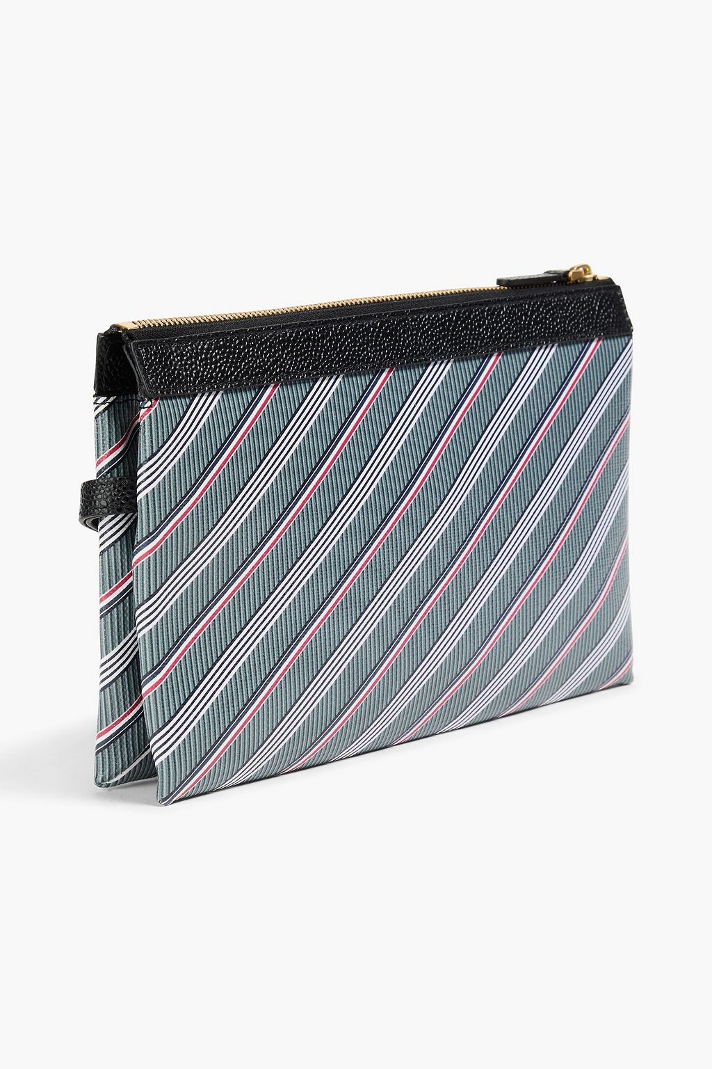 THOM BROWNE Reiseset aus beschichtetem Canvas mit Streifen