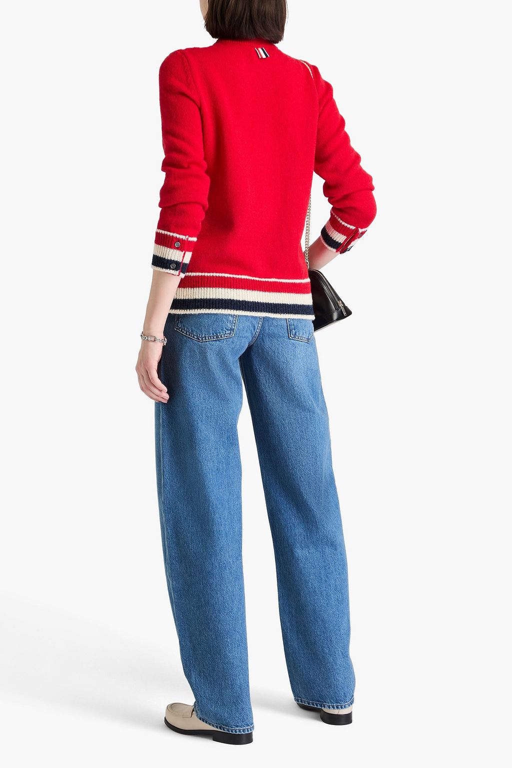 THOM BROWNE 울 카디건
