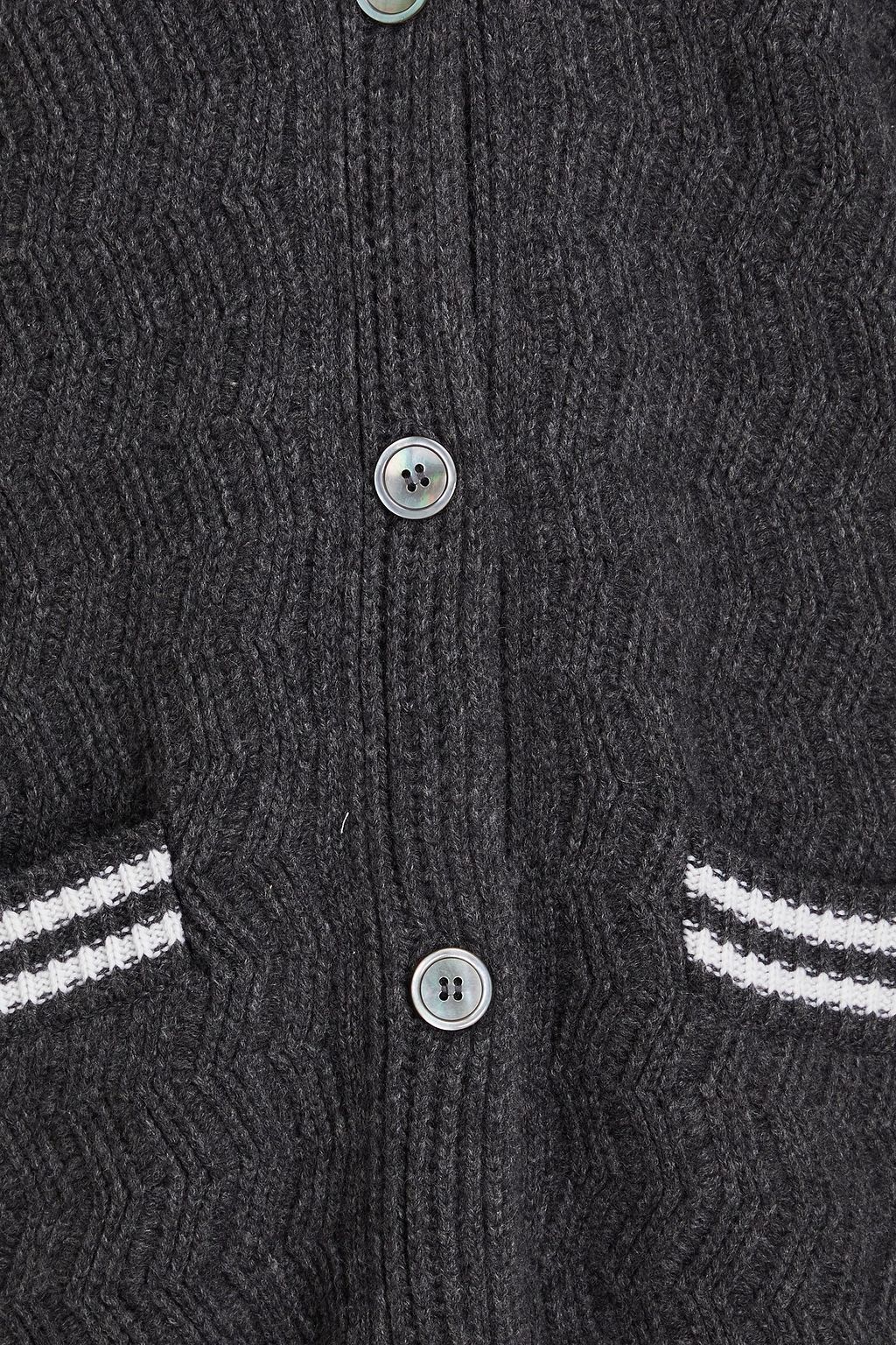 THOM BROWNE كارديغان مصنوع من الكشمير بحبكة مجدولة