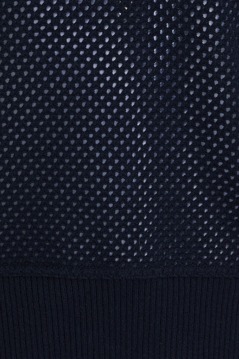 Thom Browne Pointelle-knit Cashmere Polo Sweater In Navy