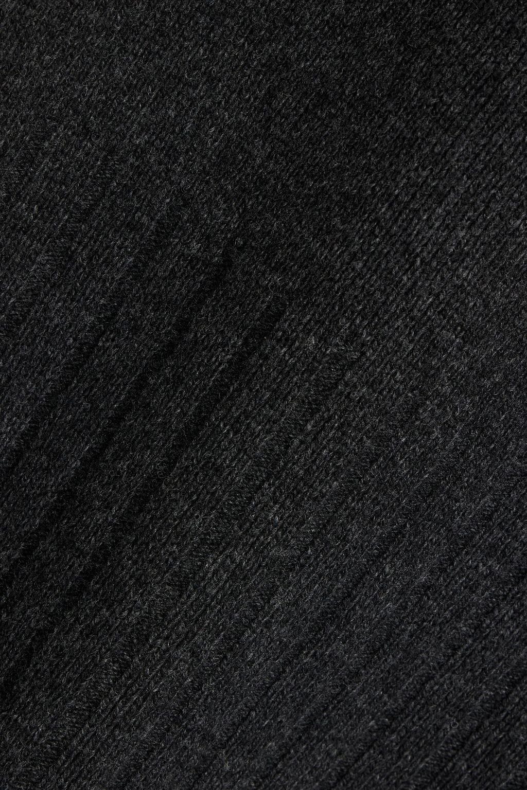 NILI LOTAN Everett wool and cashmere-blend turtleneck mini dress
