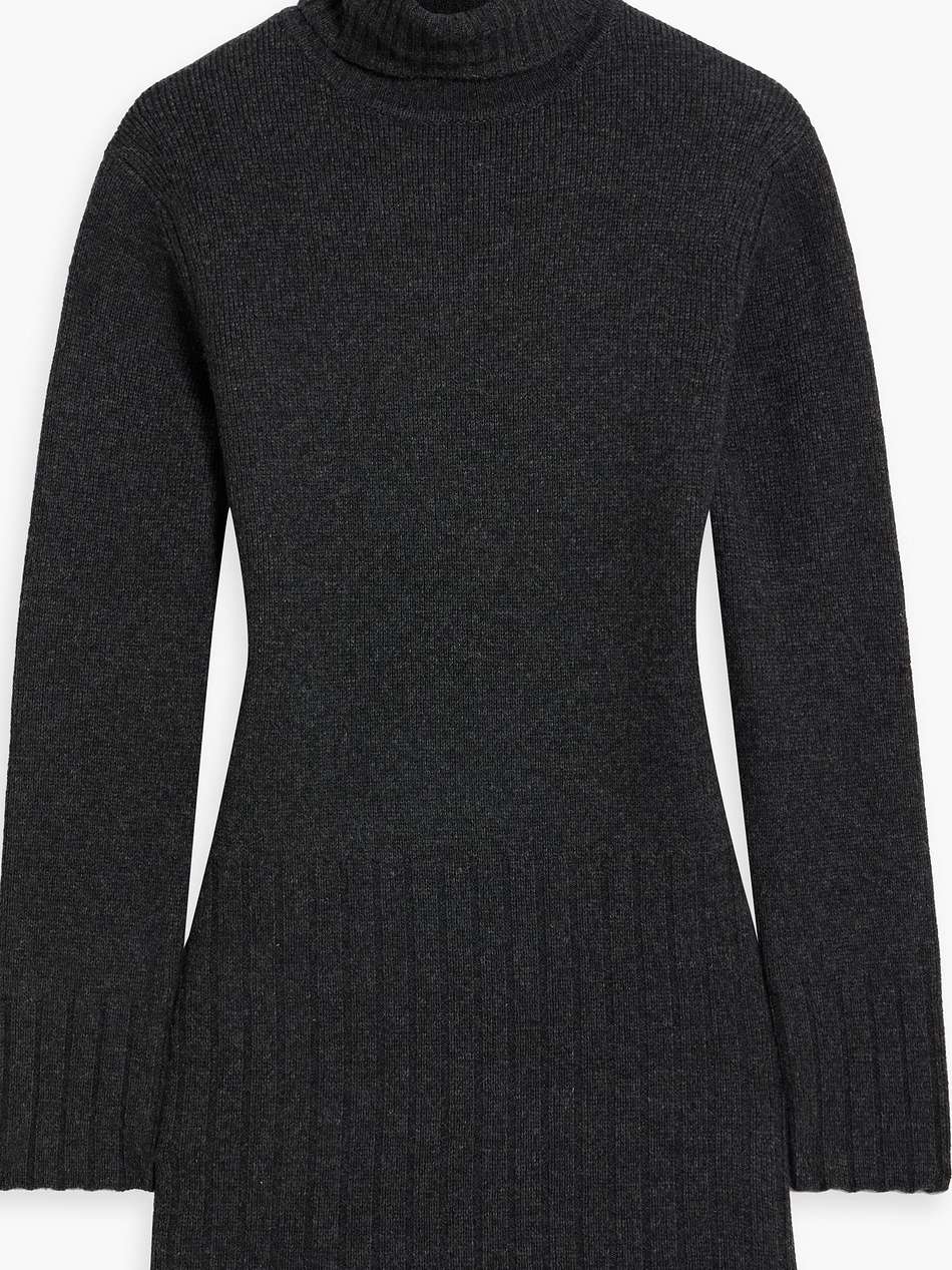 everett wool and cashmere-blend turtleneck mini dress