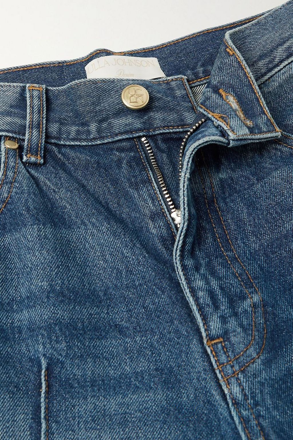 ULLA JOHNSON ハイライズ ワイドレッグジーンズ