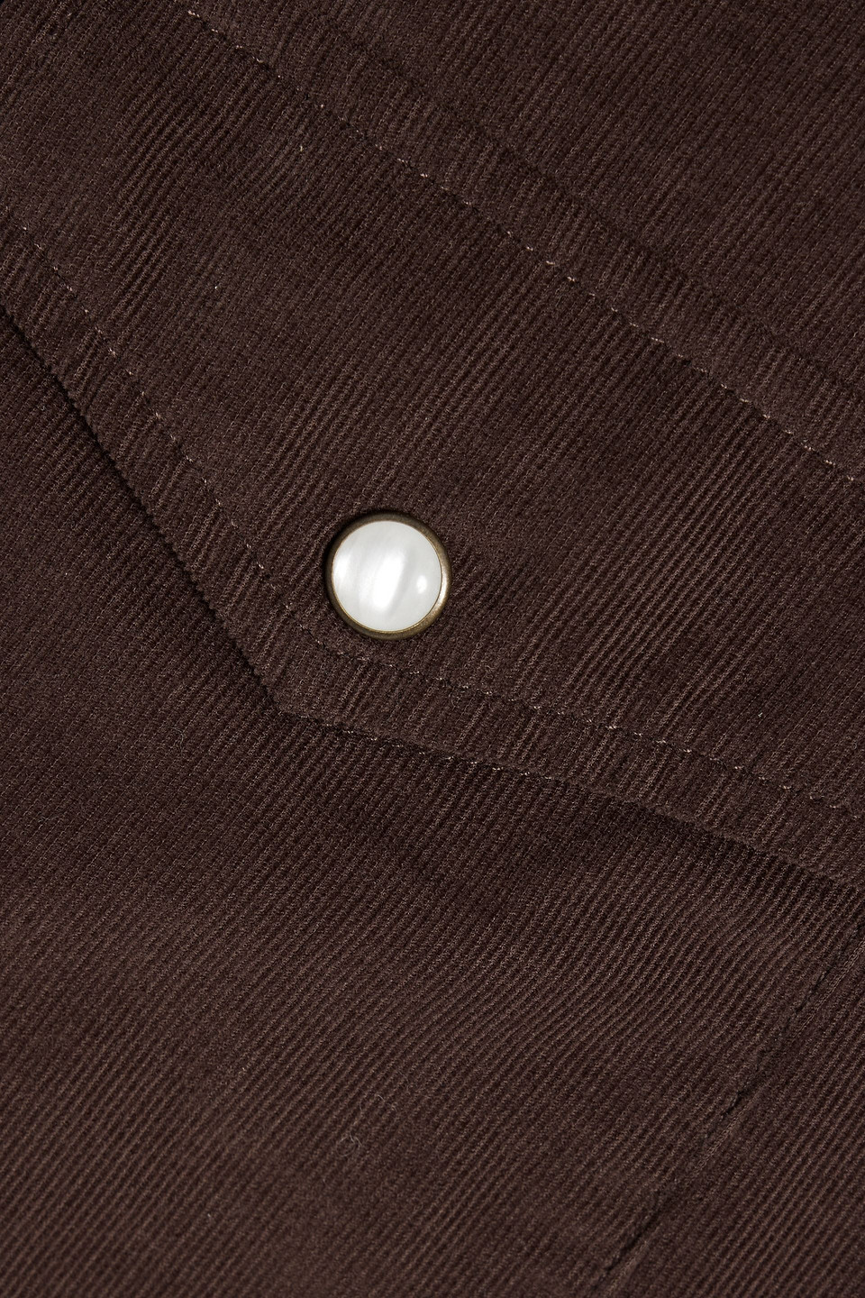 NILI LOTAN ANNIKA COTTON-CORDUROY SHIRT