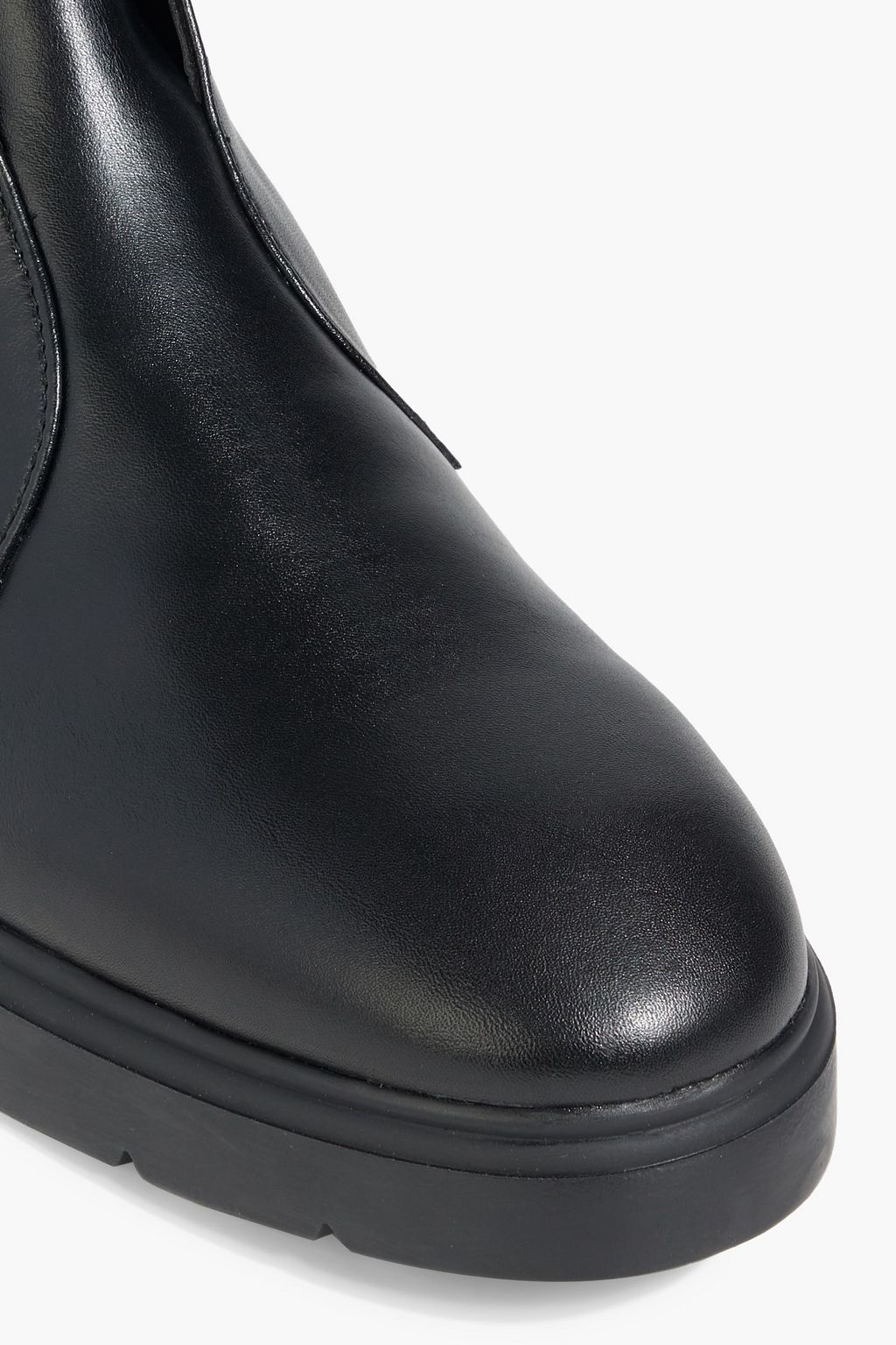 STUART WEITZMAN Crystal Buckle leather ankle boots THE OUTNET