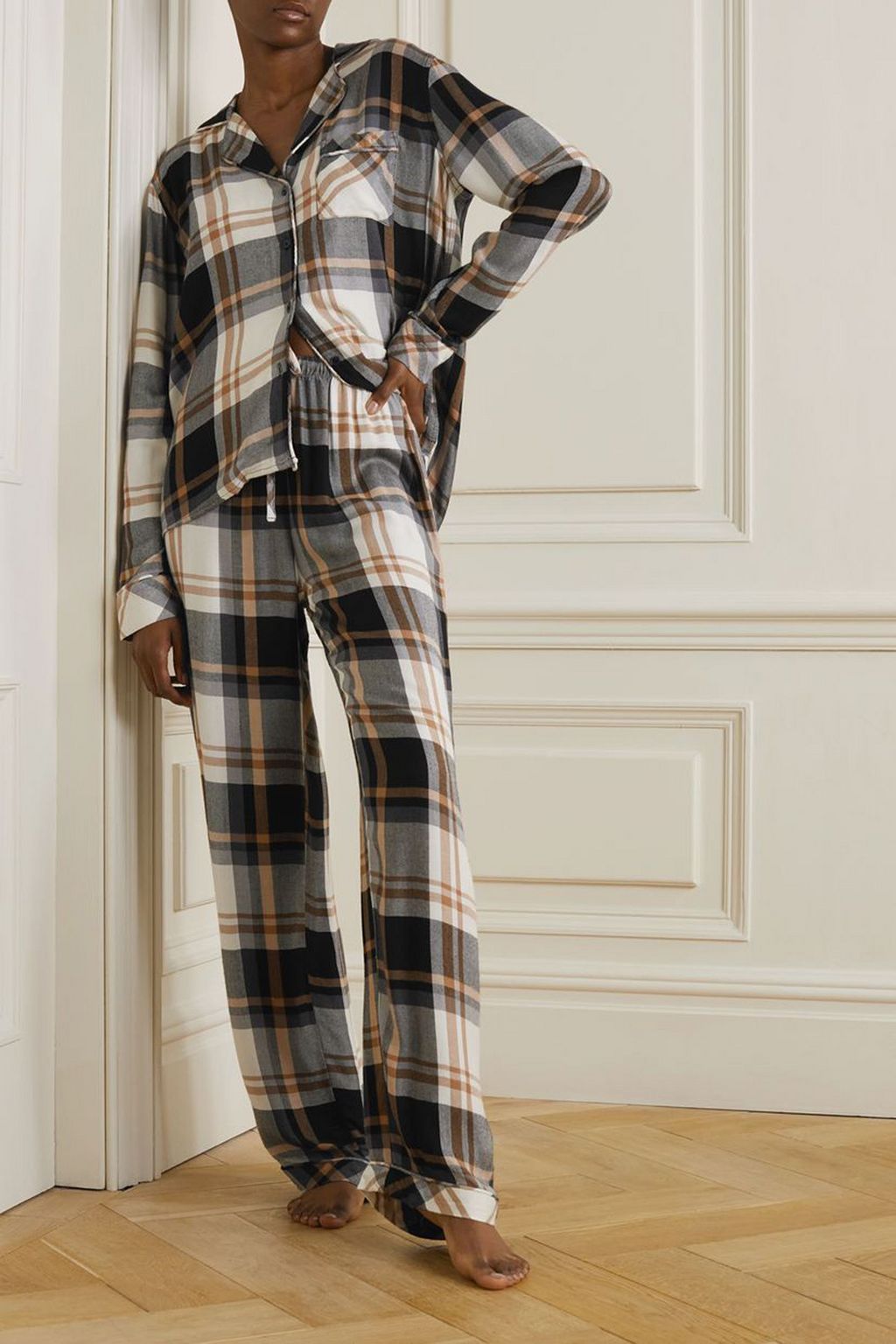 RAILS Clara checked flannel pajama set
