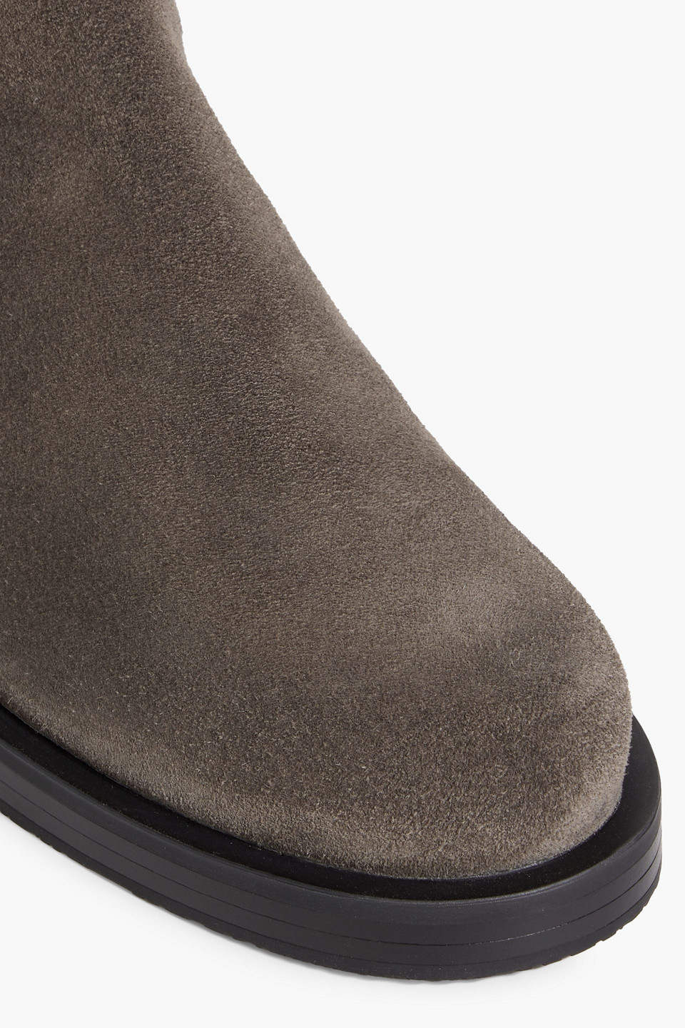 STUART WEITZMAN MICROSTRETCH AND SUEDE OVER-THE-KNEE BOOTS