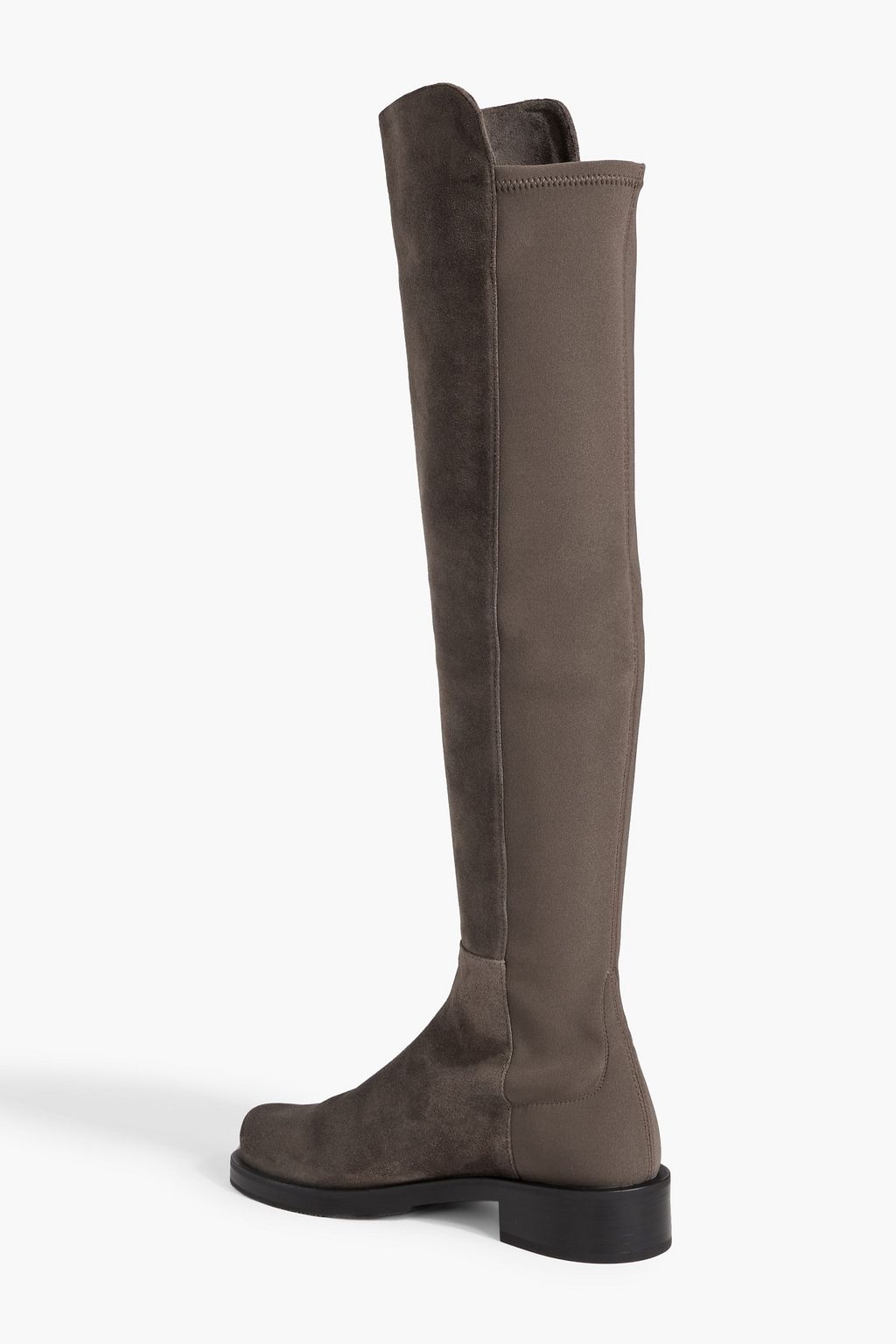 STUART WEITZMAN Microstretch and suede over-the-knee boots