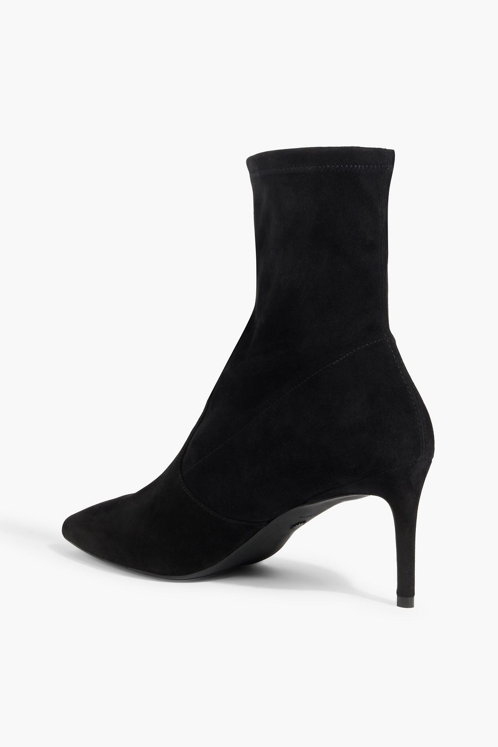 STUART WEITZMAN Linsi 75 Sock Boots aus Veloursleder