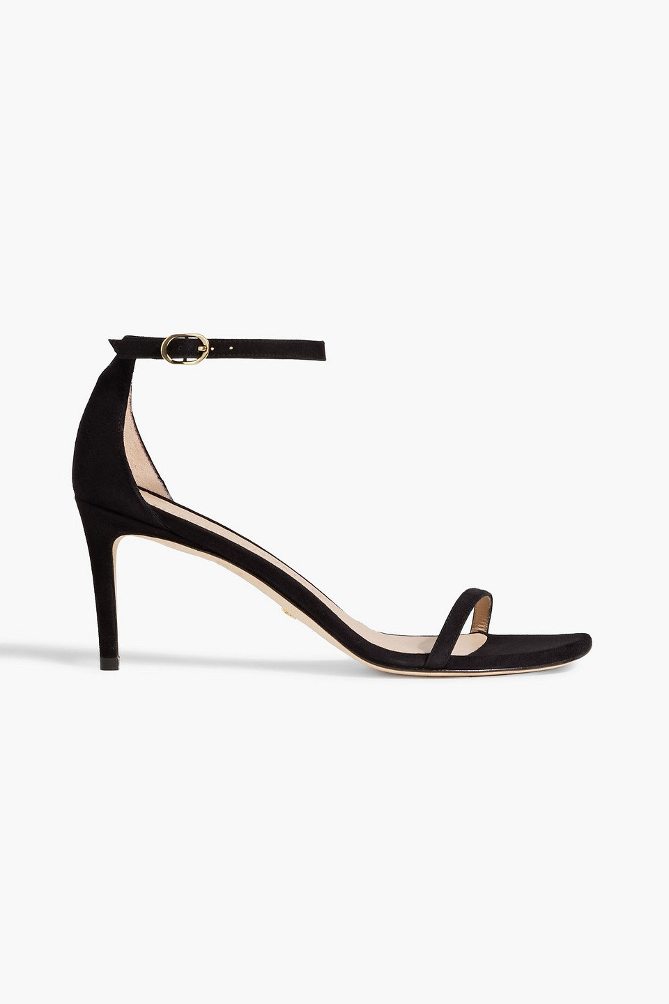 Stuart Weitzman Suede Sandals In Black