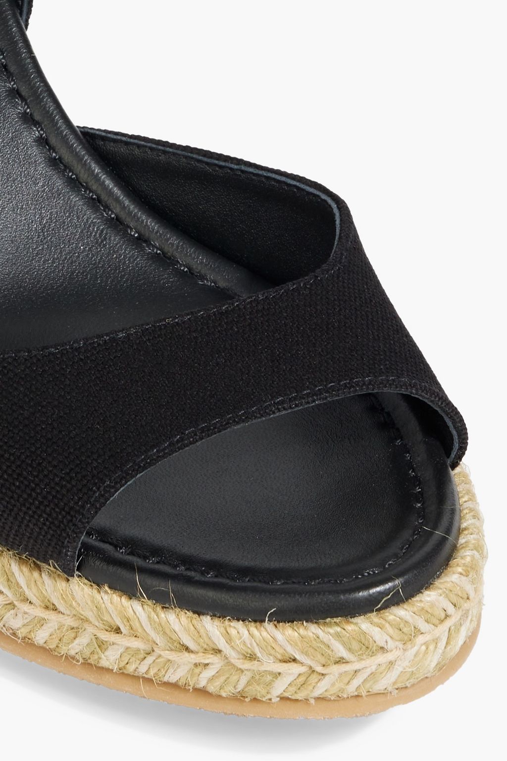 STUART WEITZMAN Tia キャンバス エスパドリーユ ウェッジサンダル
