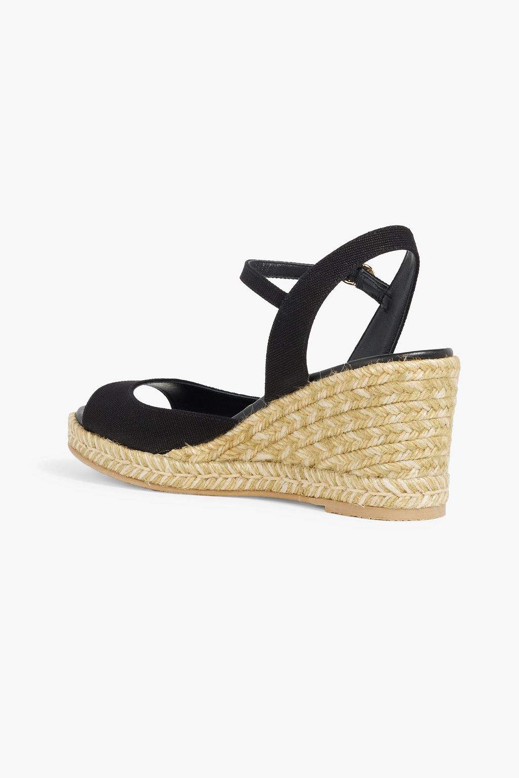 STUART WEITZMAN Tia キャンバス エスパドリーユ ウェッジサンダル