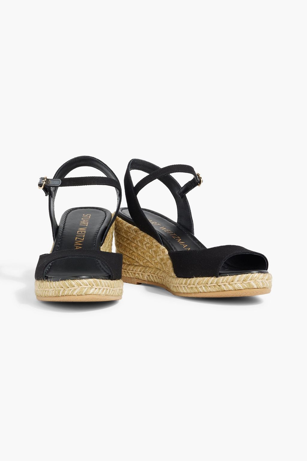 STUART WEITZMAN Tia キャンバス エスパドリーユ ウェッジサンダル