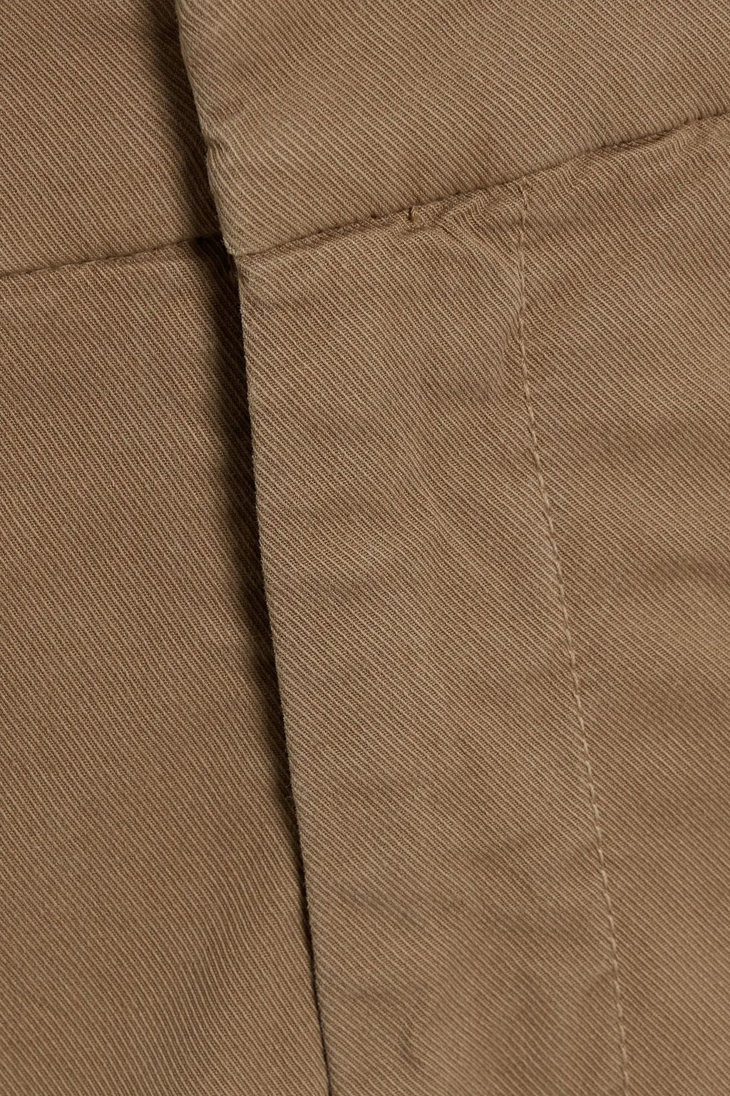 NILI LOTAN Paris cropped stretch-cotton twill tapered pants