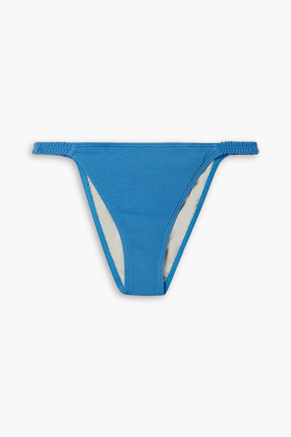 PEONY SWIMWEAR STRETCH-REPREVE SEERSUCKER BIKINI BRIEFS