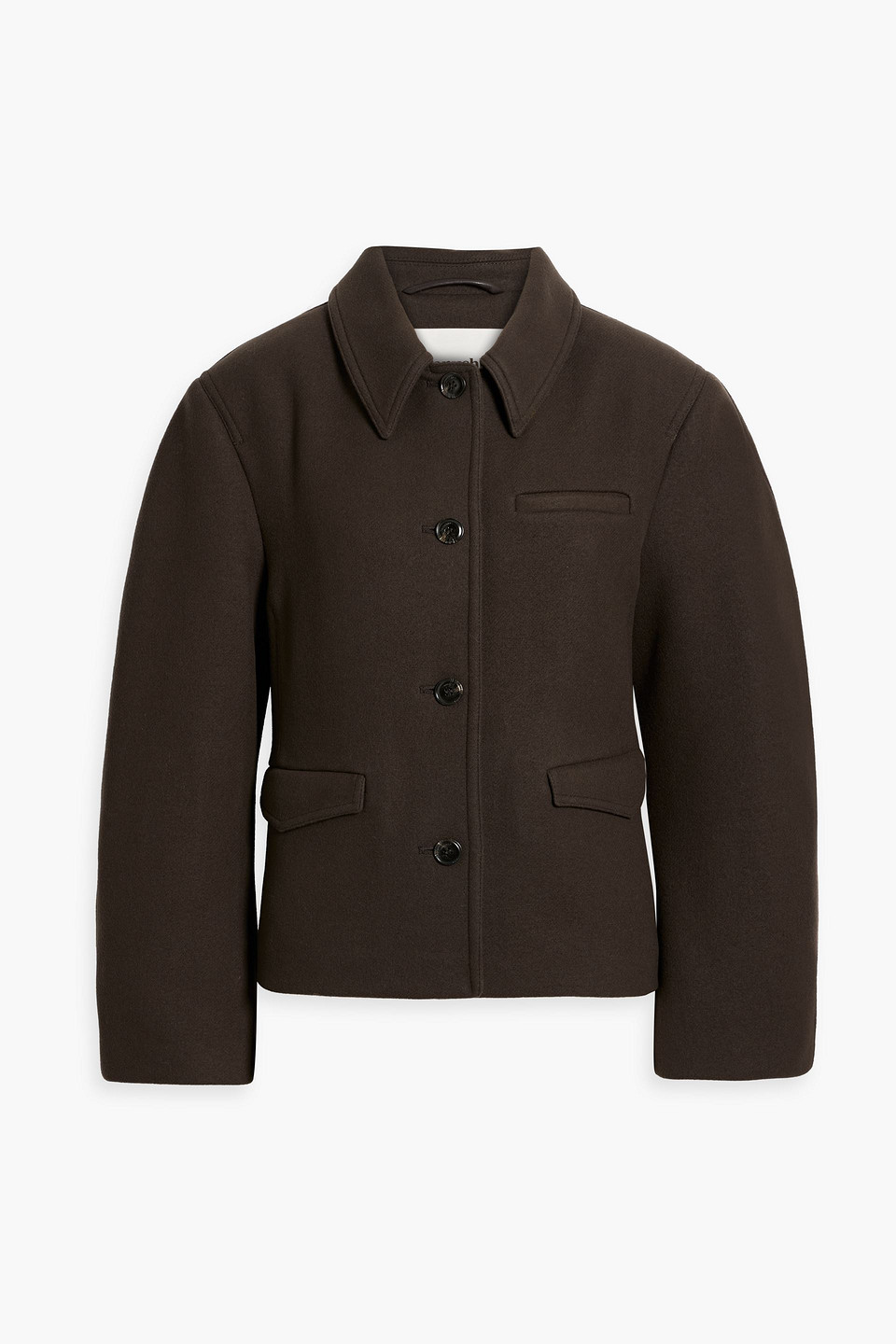 Wool-blend felt jacket