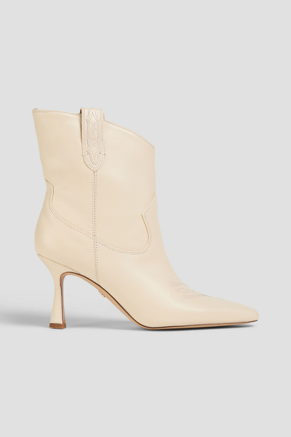 Sam Edelman - Moe leather ankle boots - White - US 7