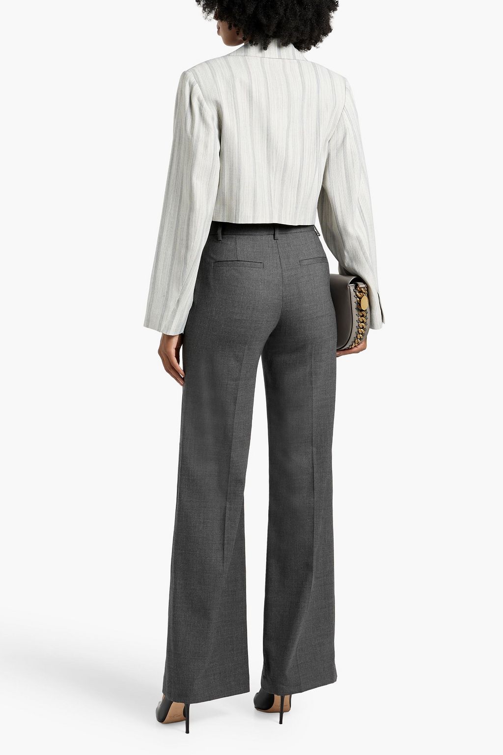 NILI LOTAN Arielle wool flared pants