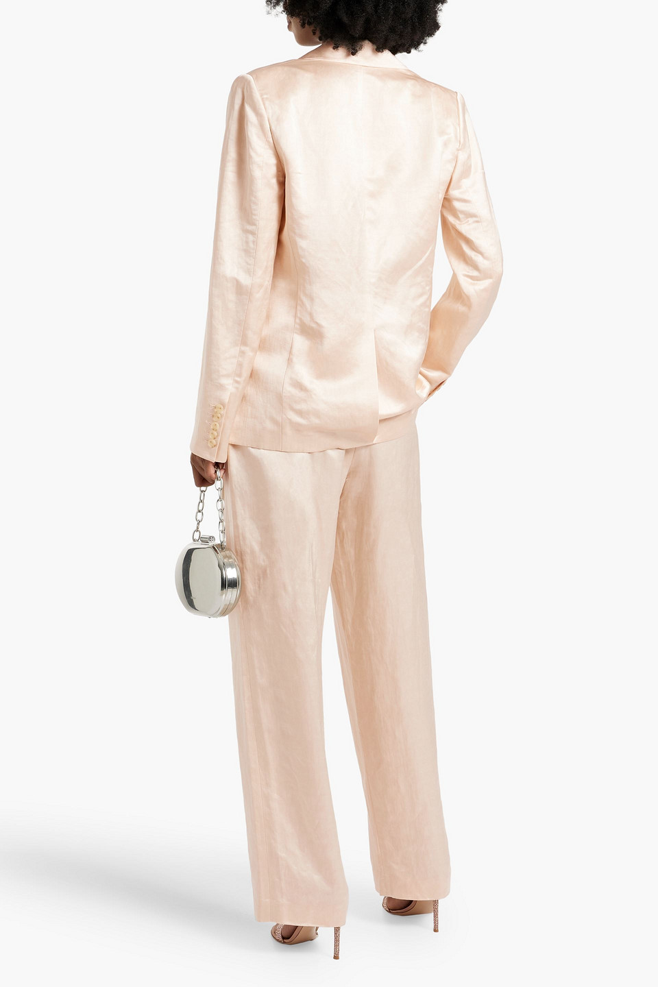 A.L.C LINEN-BLEND SHANTUNG BLAZER