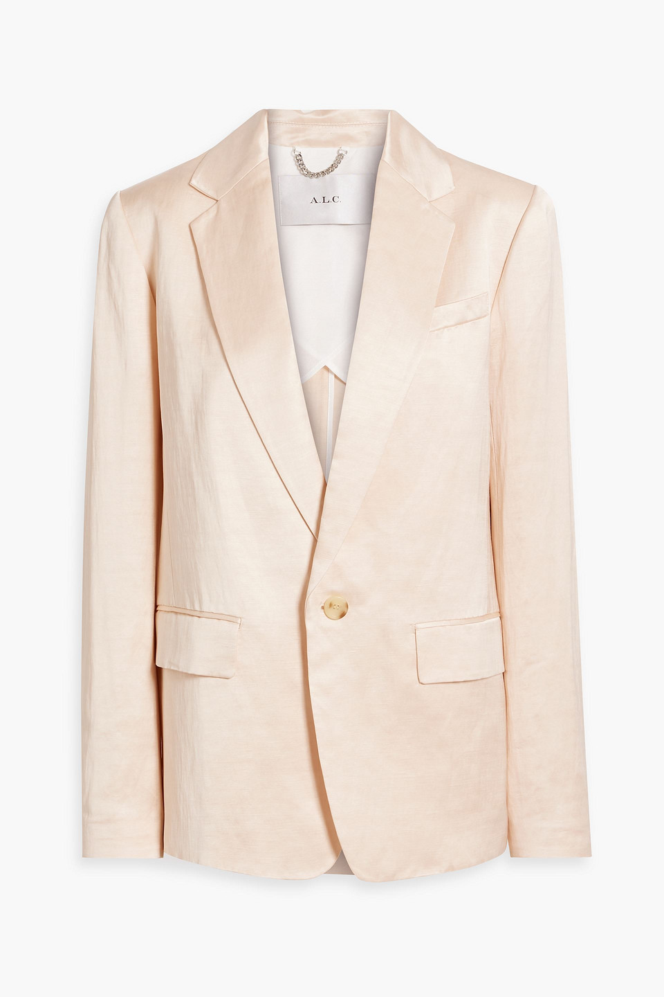 A.L.C LINEN-BLEND SHANTUNG BLAZER