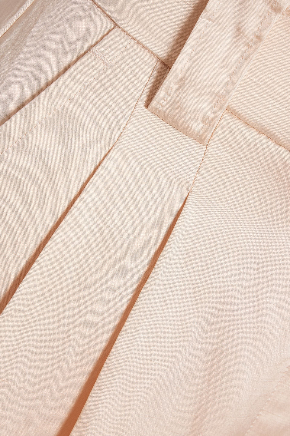 A.l.c Mateo Linen-blend Shantung Wide-leg Pants In Blush