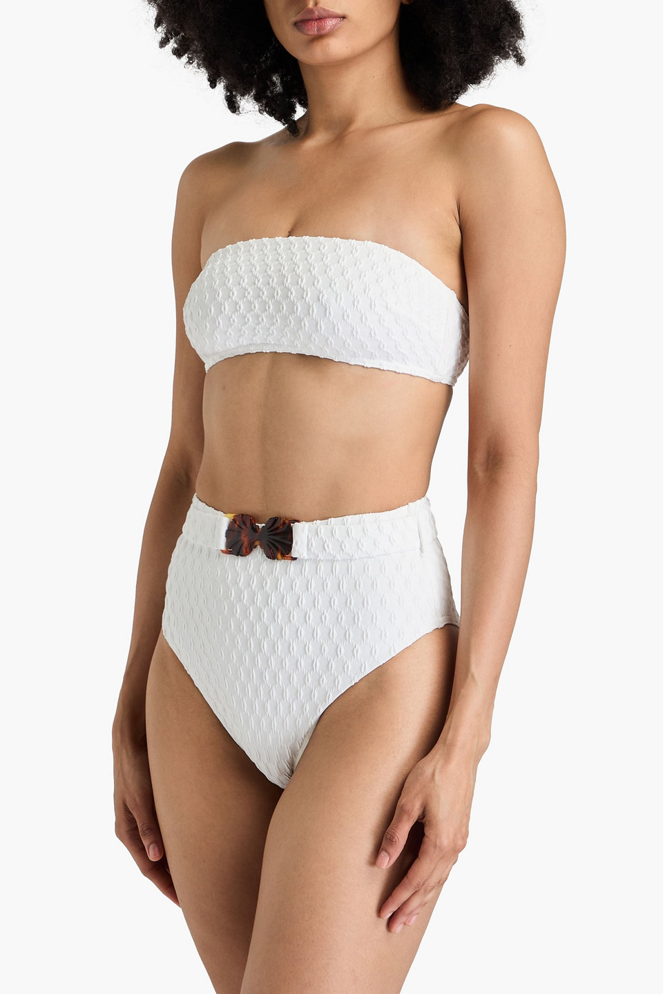  Zimmermann - Strukturiertes Bikini-höschen Mit Gürtel - Weiß - 0 
