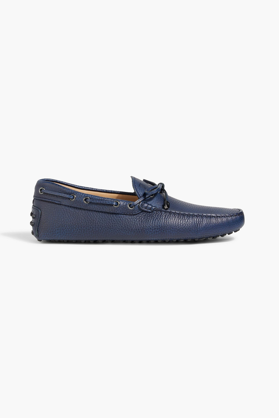 Pebbled-leather driving shoes
