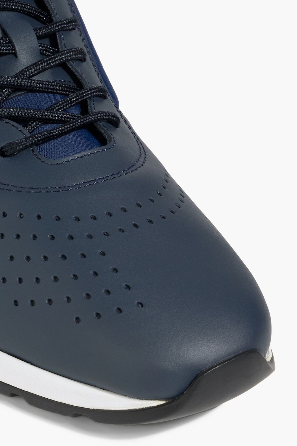 TOD'S Leather and neoprene sneakers