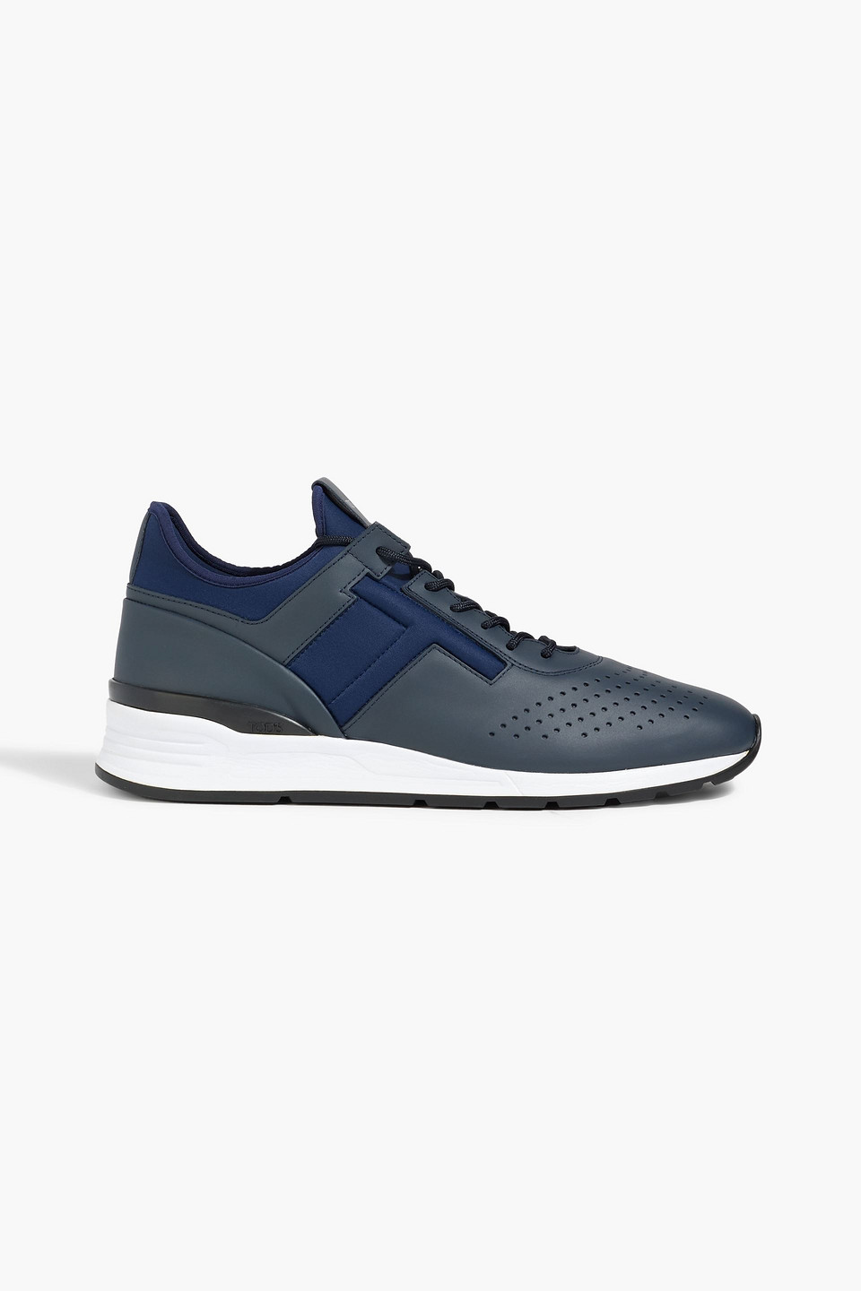 Leather and neoprene sneakers