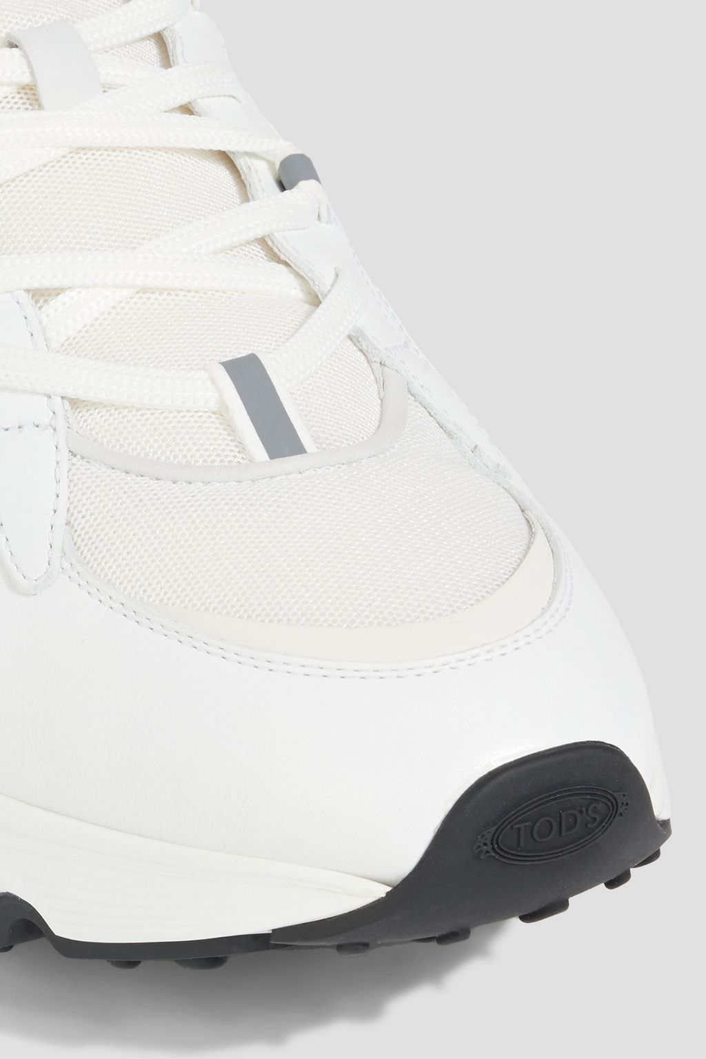 TOD'S Leather and mesh sneakers