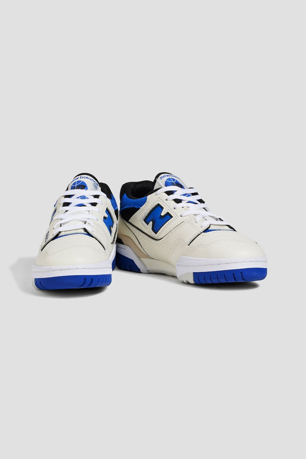 NEW BALANCE حذاء سنيكرز 550 من الجلد المخرّم وجلد السويد والشبك