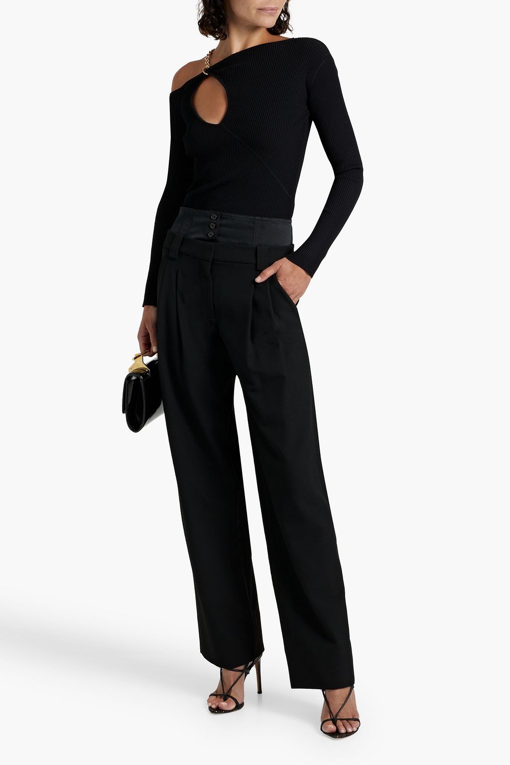 A.L.C. Brady pleated twill straight-leg pants