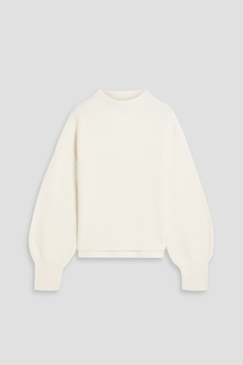 A.l.c Helena Ribbed Merino Wool Sweater In Off-white