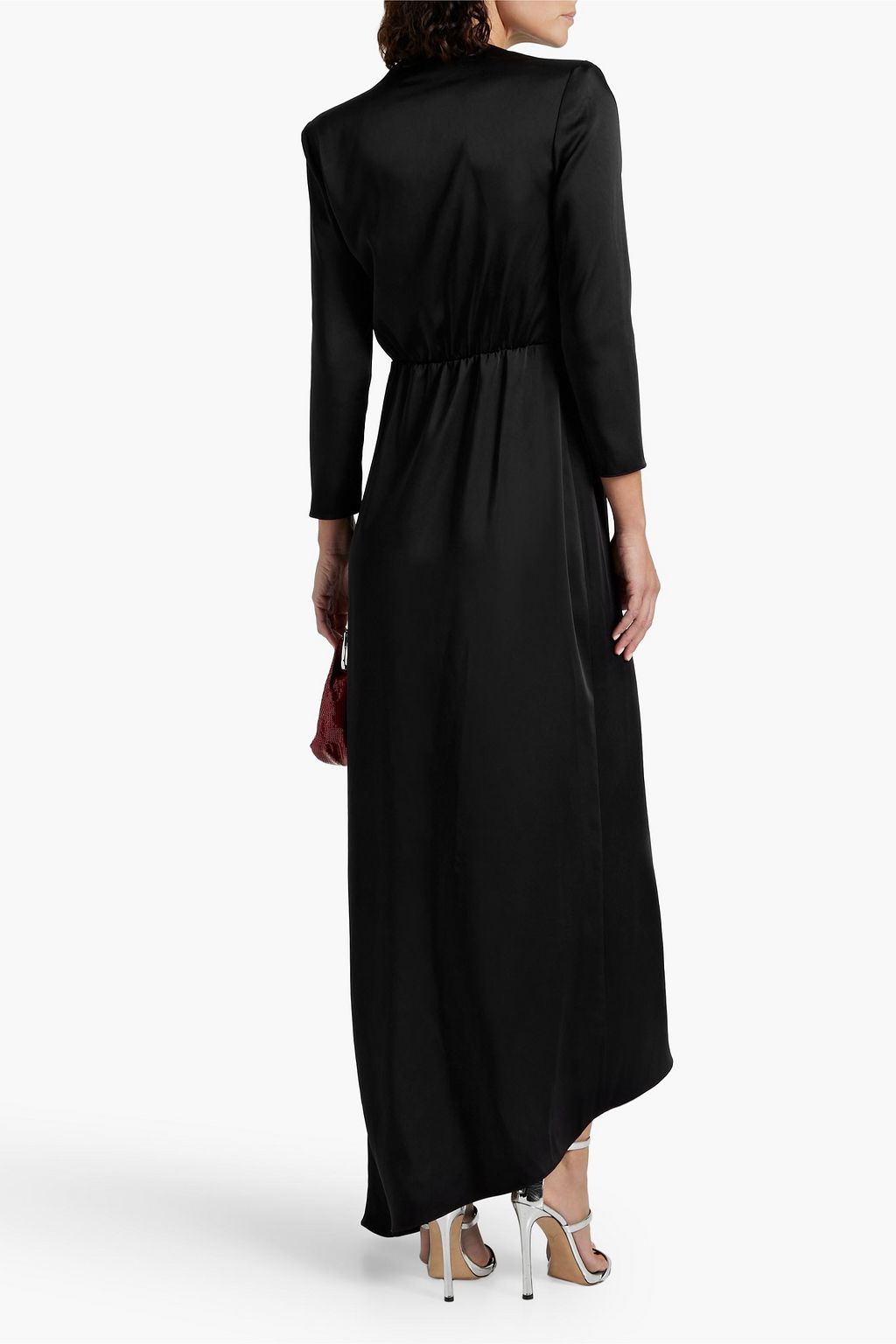 A.L.C. Coral cutout satin-crepe maxi dress